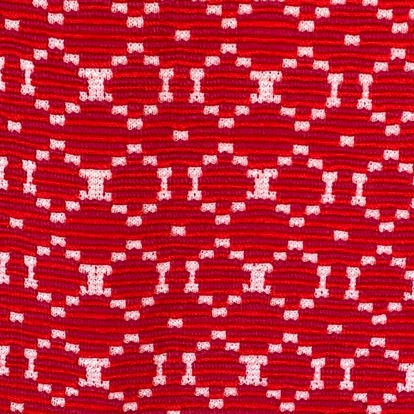 Purple, pink, and white Cotton blend kneelength pencil skirt - Picture 4 of 7